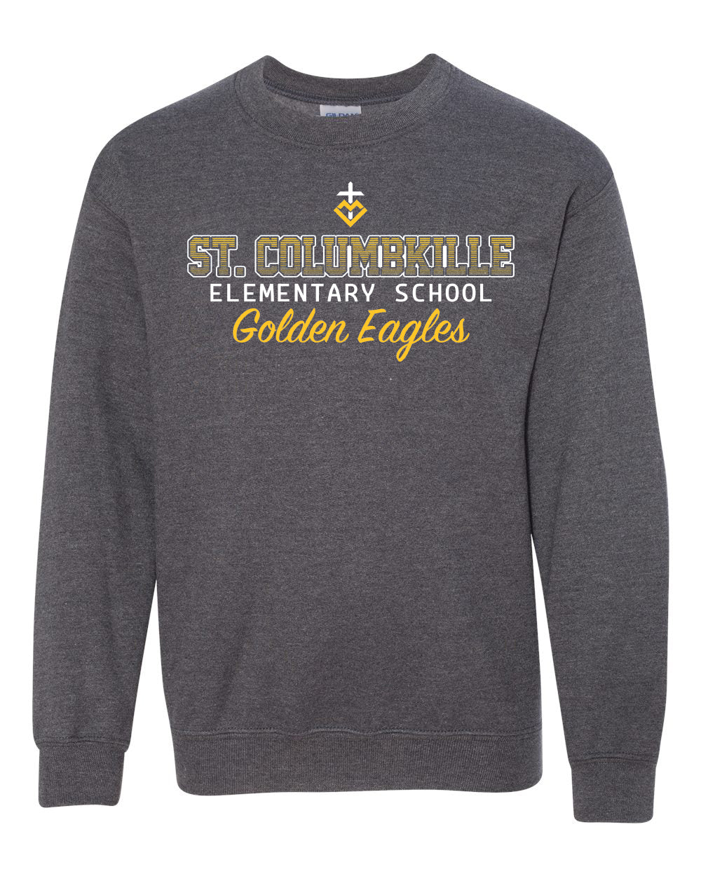 18000B - ST. COLUMBKILLE OMBRE SPIRIT - Youth Crewneck Sweatshirt