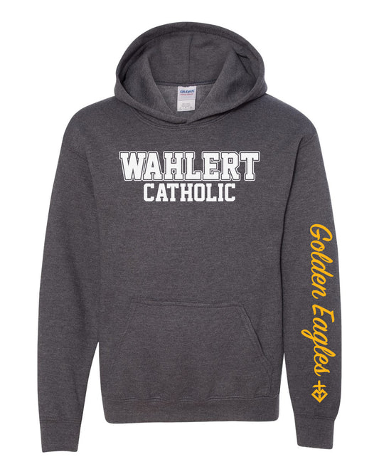 18500B - WAHLERT CATHOLIC BLOCK SPIRIT - Youth Heavy Blend Hooded Sweatshirt