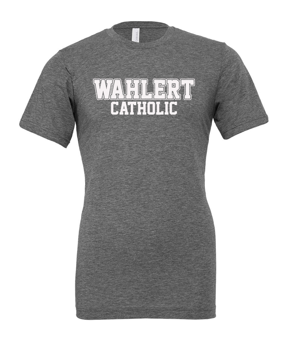 3001CVC - WAHLERT CATHOLIC BLOCK SPIRIT -  Adult CVC Jersey Tee