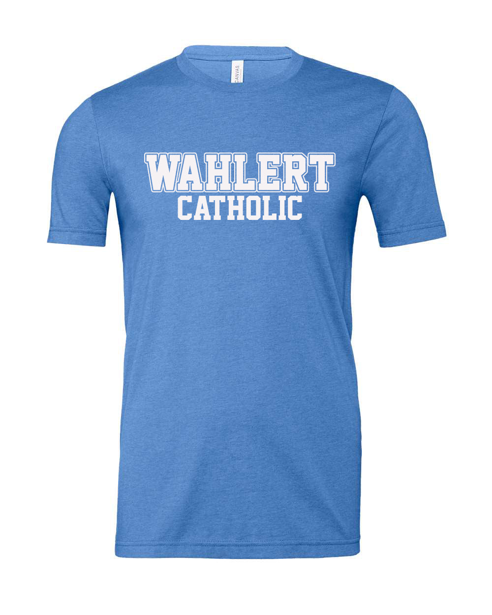 3001CVC - WAHLERT CATHOLIC BLOCK SPIRIT -  Adult CVC Jersey Tee