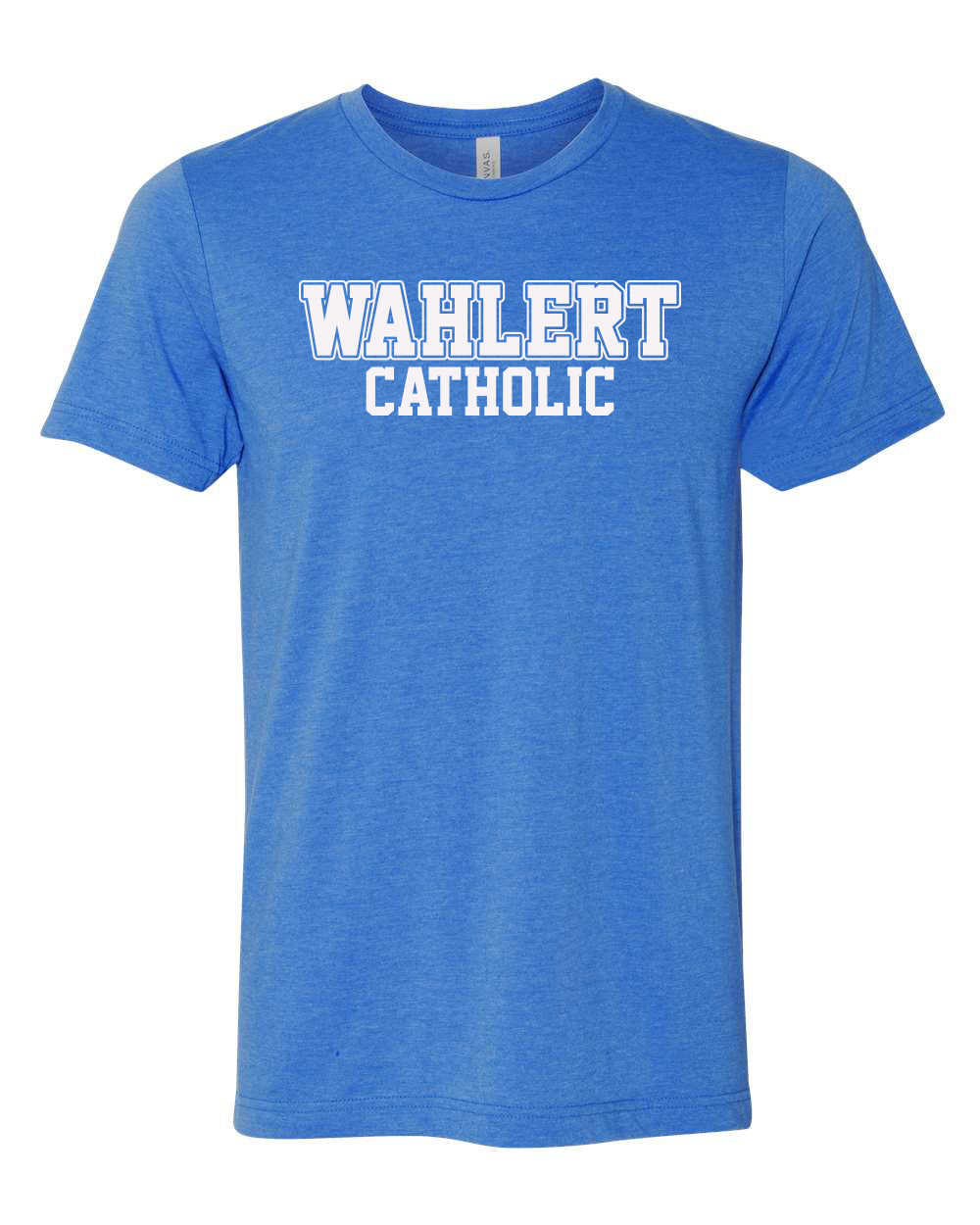 3001CVC - WAHLERT CATHOLIC BLOCK SPIRIT -  Adult CVC Jersey Tee