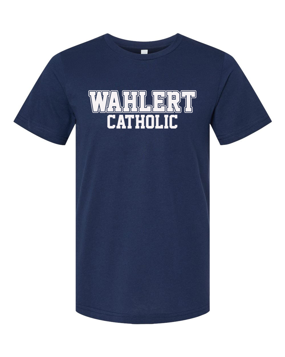 3001CVC - WAHLERT CATHOLIC BLOCK SPIRIT -  Adult CVC Jersey Tee