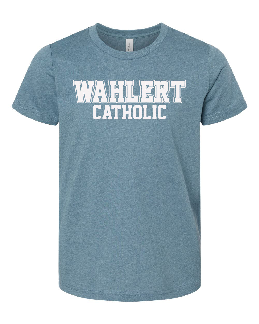 3001YCVC - WAHLERT CATHOLIC BLOCK SPIRIT - Youth CVC Jersey Tee