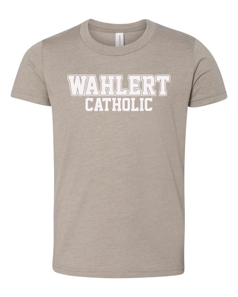 3001YCVC - WAHLERT CATHOLIC BLOCK SPIRIT - Youth CVC Jersey Tee