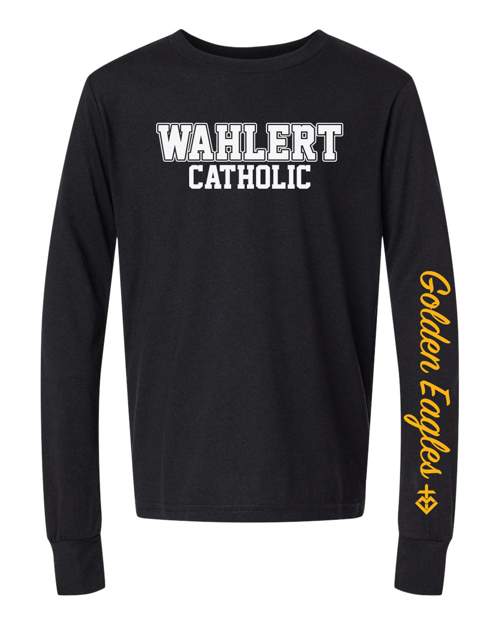 3513Y - WAHLERT CATHOLIC BLOCK SPIRIT - Youth Jersey Long Sleeve Tee