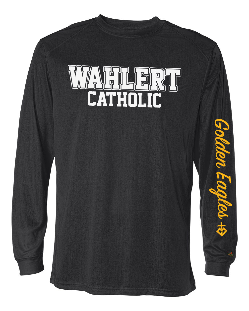 4104 - WAHLERT CATHOLIC BLOCK SPIRIT  - Adult Badger BCore Long Sleeve TShirt