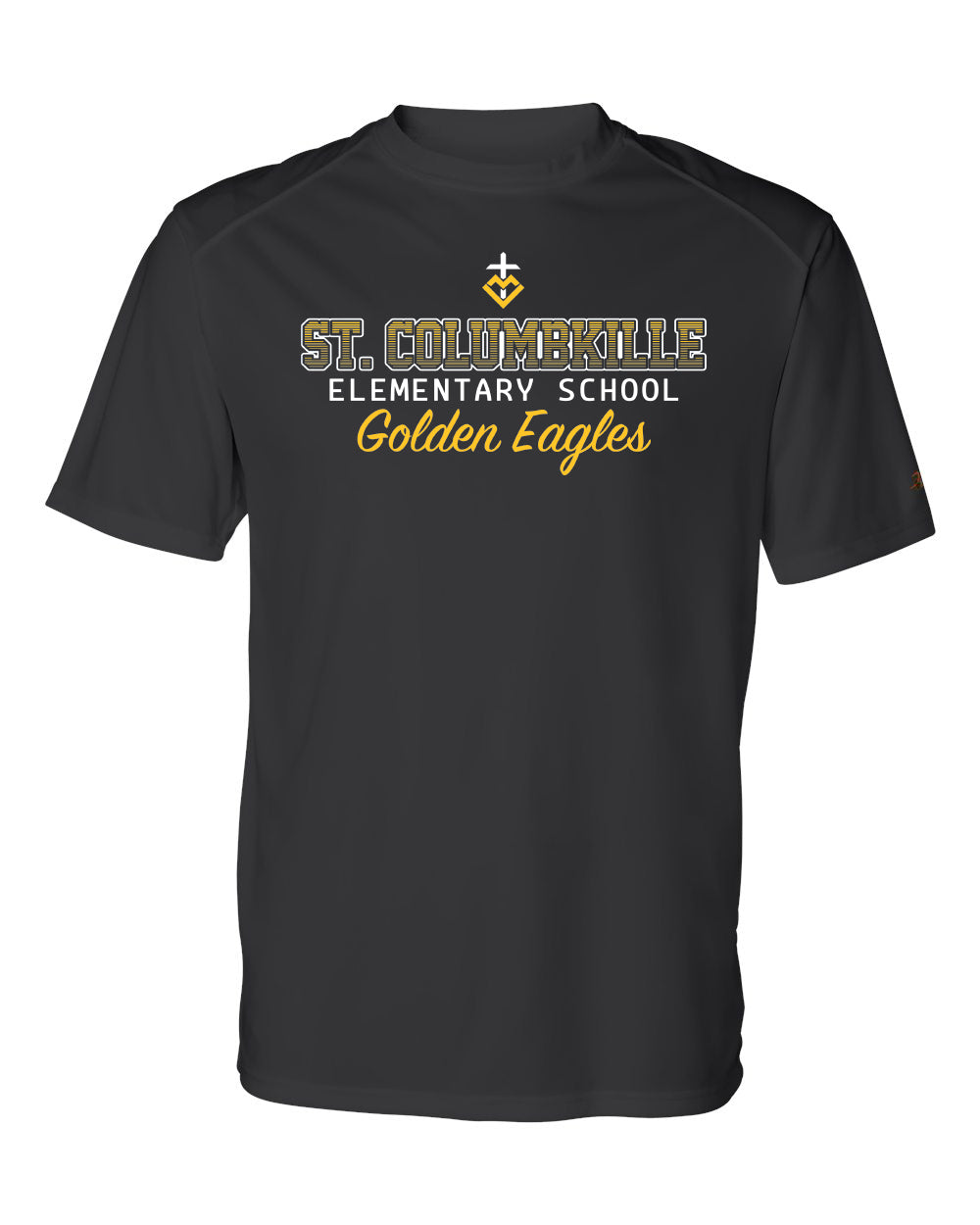 4120 - ST. COLUMBKILLE OMBRE SPIRIT - Adult B Core Sport Shoulders TShirt