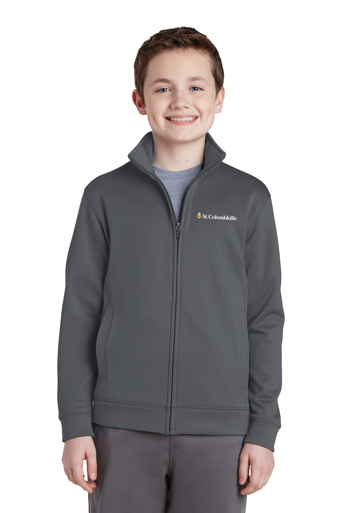 YST241 - ST. COLUMBKILLE - Youth Sport Tek Full Zip Jacket