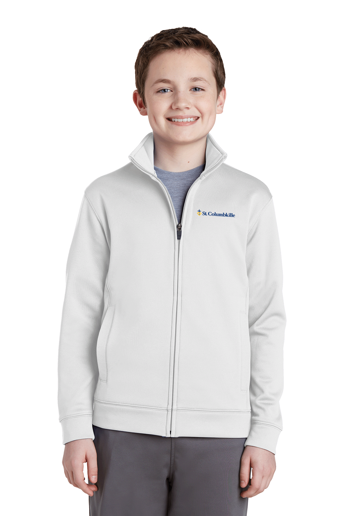 YST241 - ST. COLUMBKILLE - Youth Sport Tek Full Zip Jacket