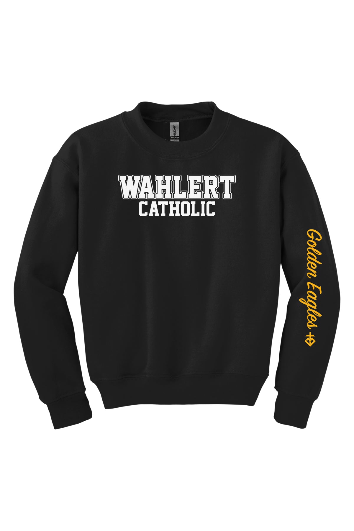 18000B - WAHLERT CATHOLIC BLOCK SPIRIT - Youth Crewneck Sweatshirt