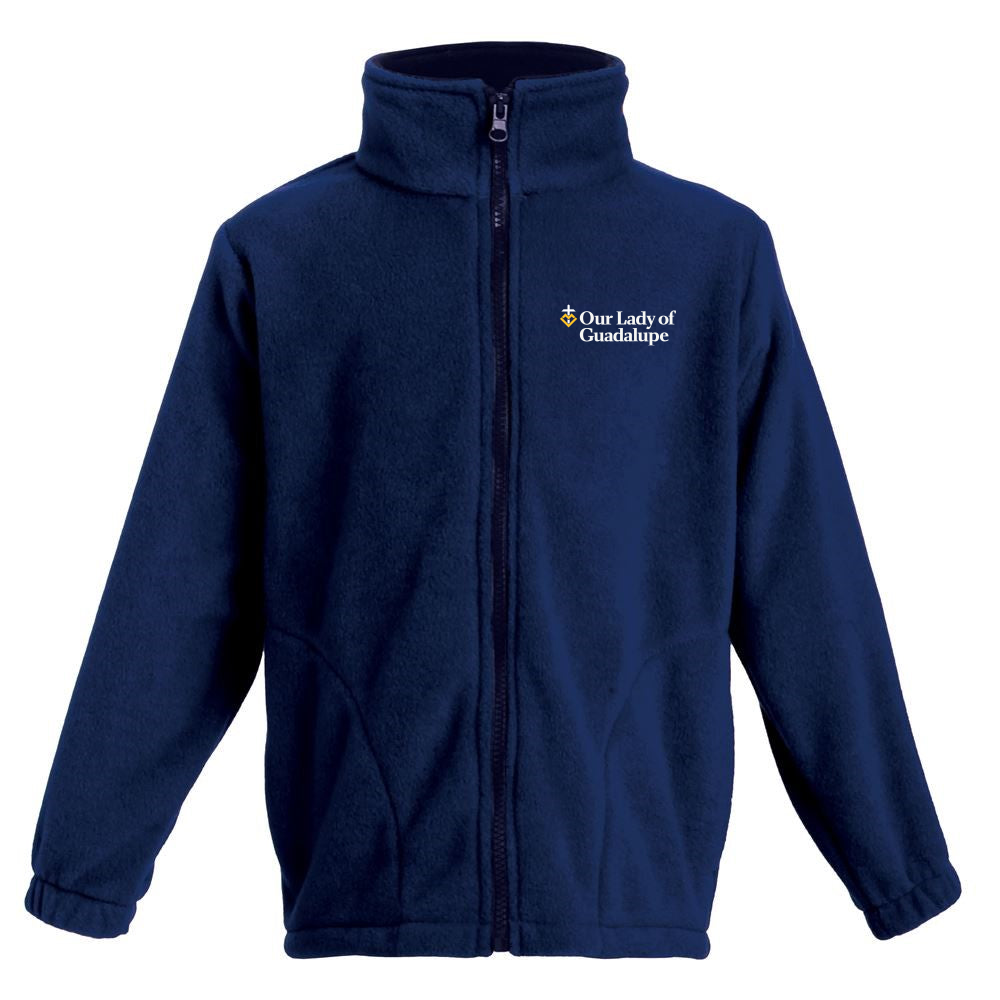 9804K - OUR LADY OF GUADALUPE - Youth Full Zip Fleece Jacket