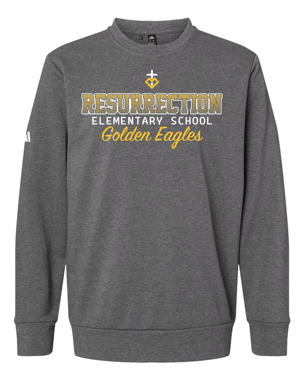 A434 - RESURRECTION OMBRE SPIRIT - Adult Adidas Fleece Crewneck Sweatshirt