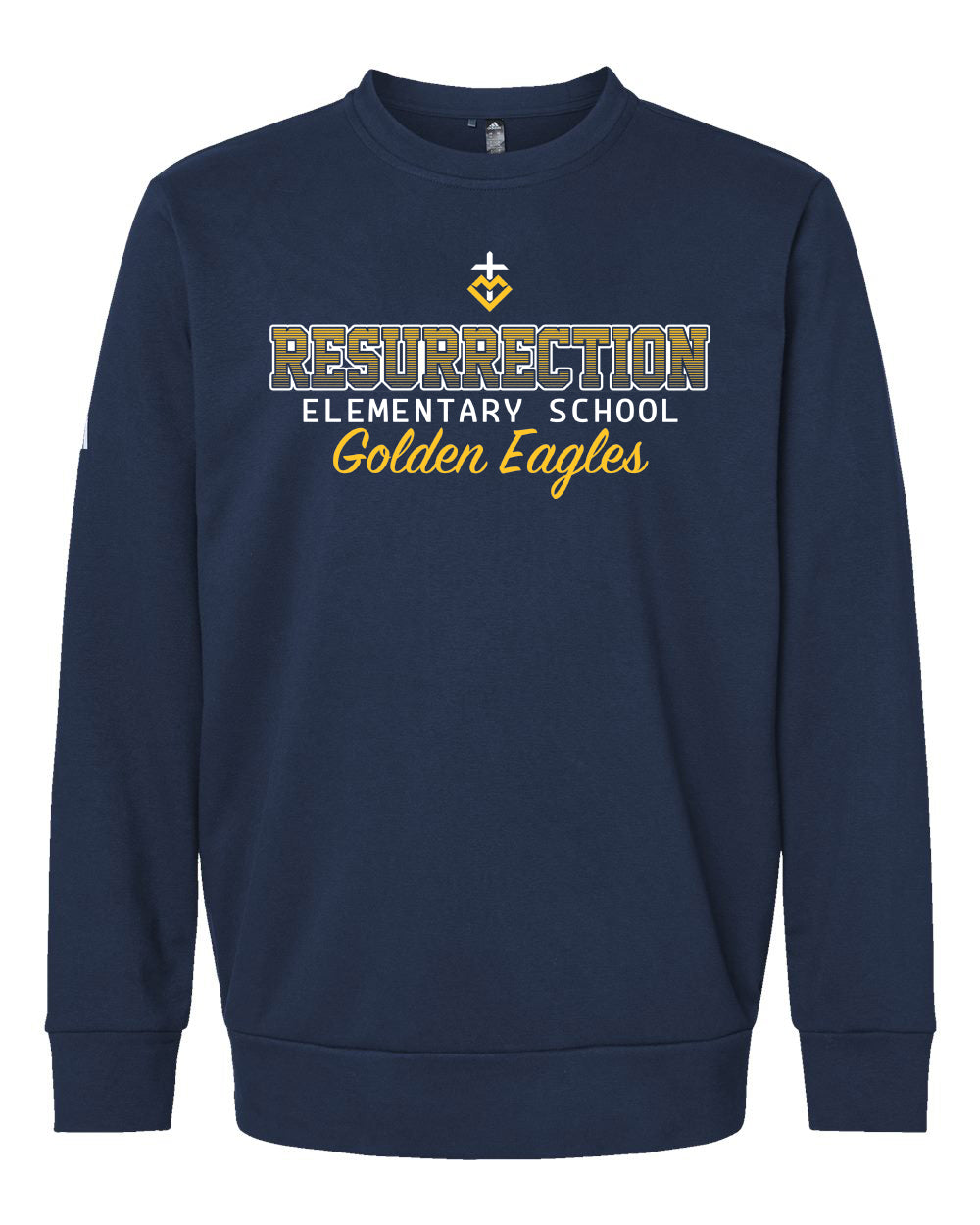 A434 - RESURRECTION OMBRE SPIRIT - Adult Adidas Fleece Crewneck Sweatshirt