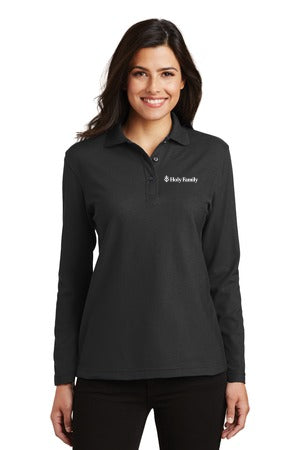 L500LS - HOLY FAMILY - Women’s Port Authority Long Sleeve Polo