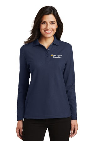 L500LS - OUR LADY OF GUADALUPE - Women’s Port Authority Long Sleeve Polo