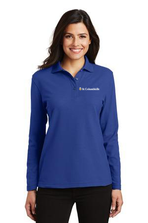 L500LS - ST. COLUMBKILLE - Women’s Port Authority Long Sleeve Polo