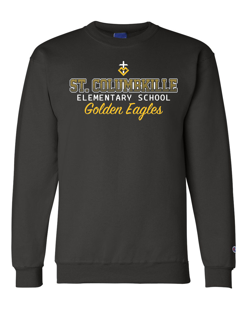 S600 - ST. COLUMBKILLE OMBRE SPIRIT - Adult Champion Powerblend Crewneck Sweatshirt