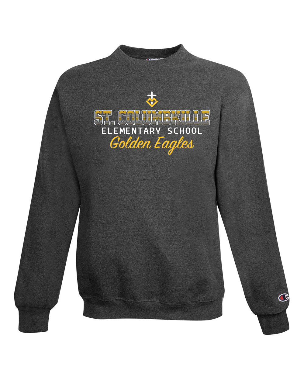 S600 - ST. COLUMBKILLE OMBRE SPIRIT - Adult Champion Powerblend Crewneck Sweatshirt