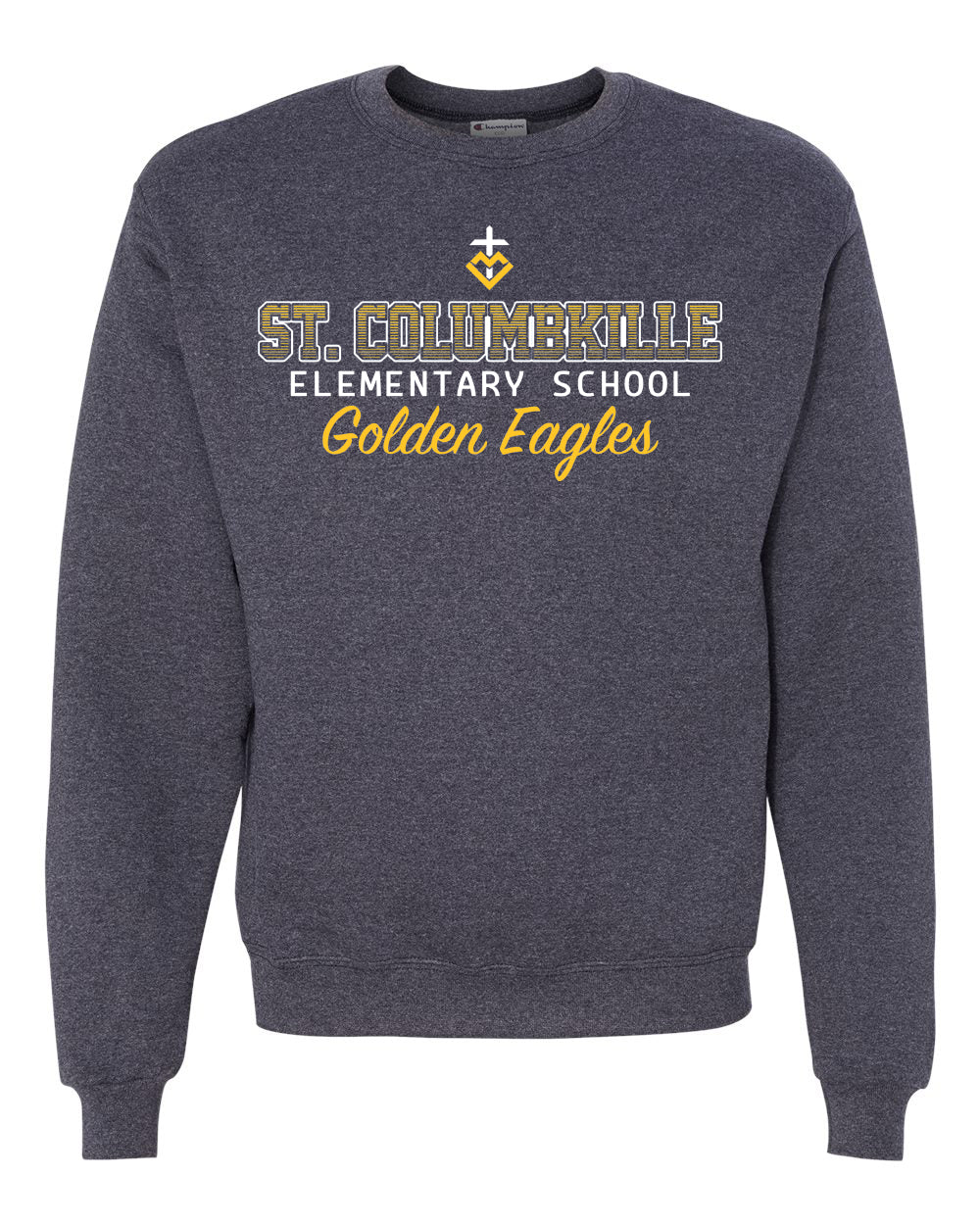 S600 - ST. COLUMBKILLE OMBRE SPIRIT - Adult Champion Powerblend Crewneck Sweatshirt