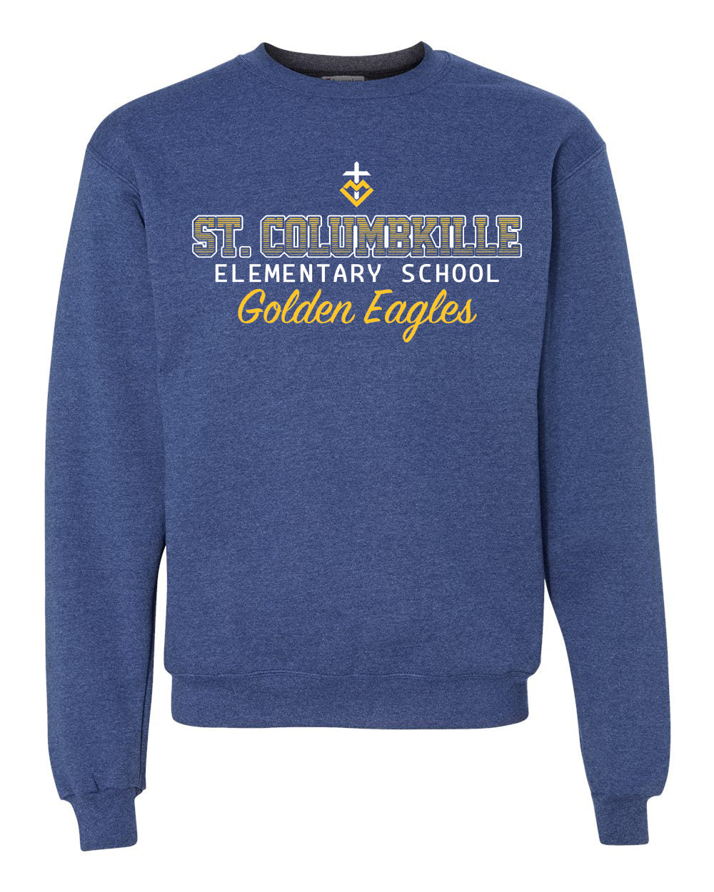 S600 - ST. COLUMBKILLE OMBRE SPIRIT - Adult Champion Powerblend Crewneck Sweatshirt