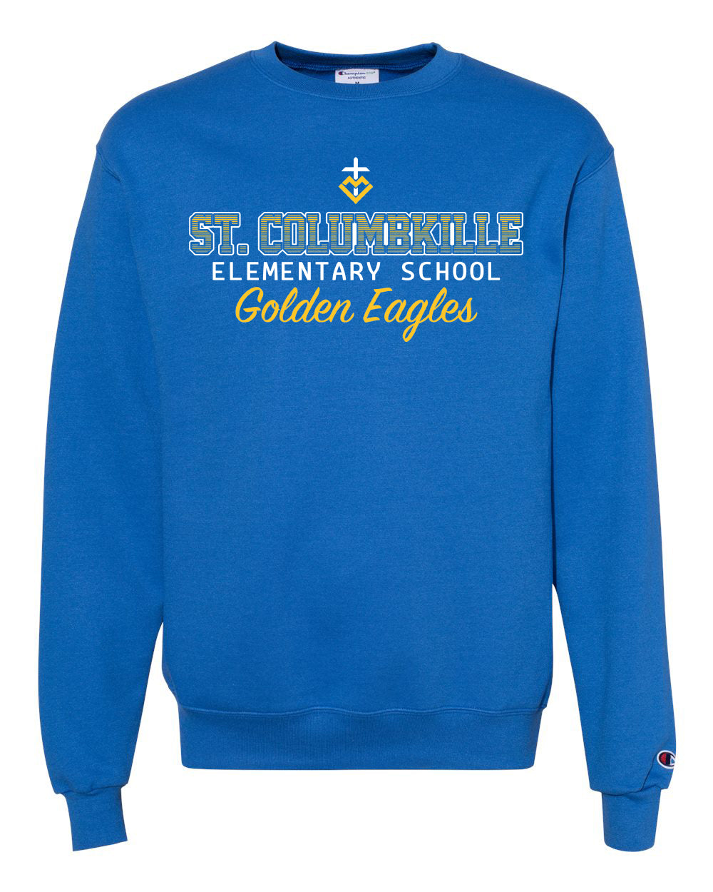 S600 - ST. COLUMBKILLE OMBRE SPIRIT - Adult Champion Powerblend Crewneck Sweatshirt