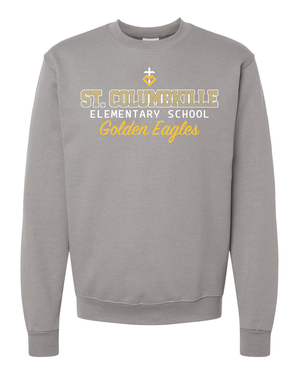 S600 - ST. COLUMBKILLE OMBRE SPIRIT - Adult Champion Powerblend Crewneck Sweatshirt