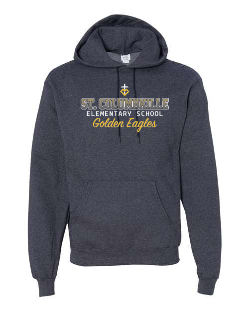 S700 - ST. COLUMBKILLE OMBRE SPIRIT -  Adult Champion Powerblend Hooded Sweatshirt