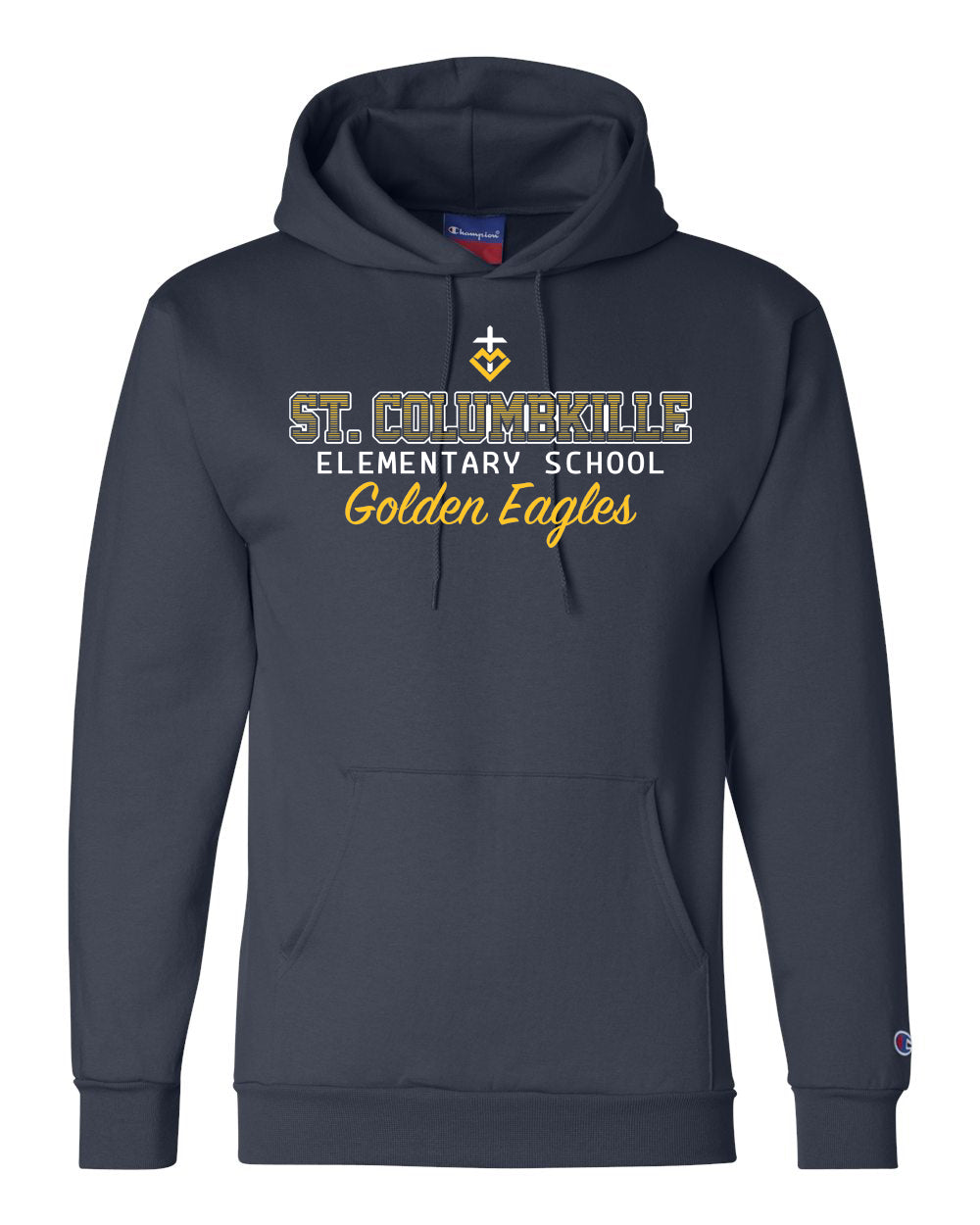 S700 - ST. COLUMBKILLE OMBRE SPIRIT -  Adult Champion Powerblend Hooded Sweatshirt