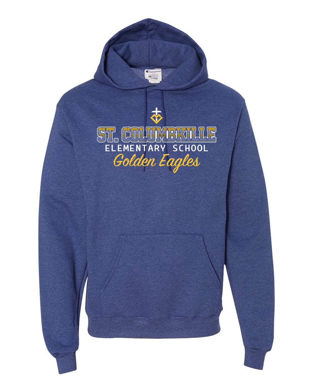 S700 - ST. COLUMBKILLE OMBRE SPIRIT -  Adult Champion Powerblend Hooded Sweatshirt