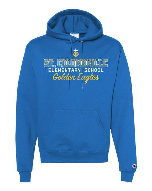 S700 - ST. COLUMBKILLE OMBRE SPIRIT -  Adult Champion Powerblend Hooded Sweatshirt