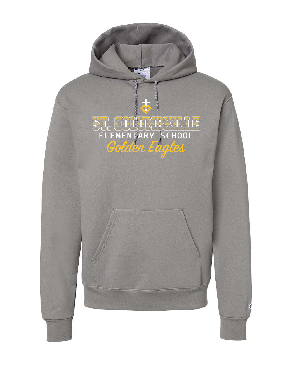 S700 - ST. COLUMBKILLE OMBRE SPIRIT -  Adult Champion Powerblend Hooded Sweatshirt