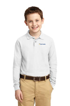 Y500LS - HOLY FAMILY - Youth Port Authority Long Sleeve Polo