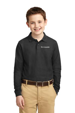 Y500LS - ST. COLUMBKILLE - Youth Port Authority Long Sleeve Polo