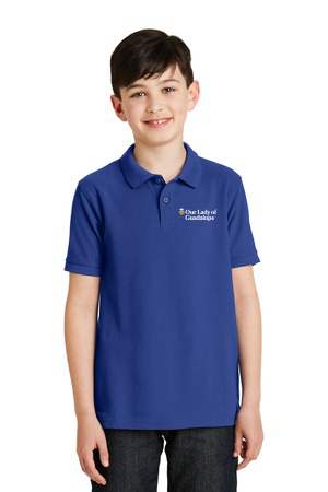 Y500 - OUR LADY OF GUADALUPE - Youth Port Authority Silk Touch Polo