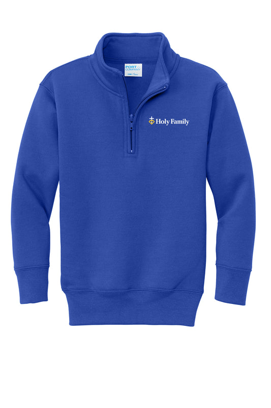PC78YQ - HOLY FAMILY - Youth Core Fleece 1/4 Zip Pullover Sweatshirt