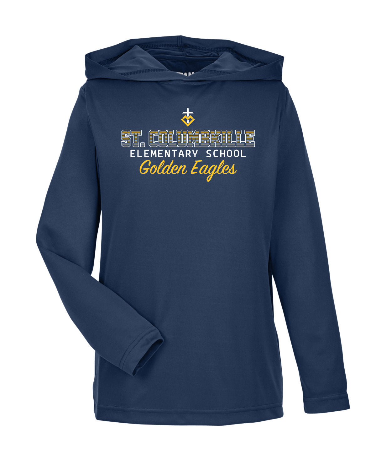 TT41Y - ST. COLUMBKILLE OMBRE SPIRIT - Youth Team 365 Zone Performance Hooded TShirt