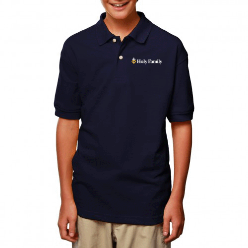 BG5204 - HOLY FAMILY - Youth Blue Generation Short Sleeve Polo