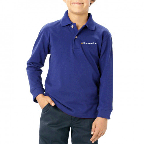 BG5207 - RESURRECTION - Youth Blue Generation Long Sleeve Polo