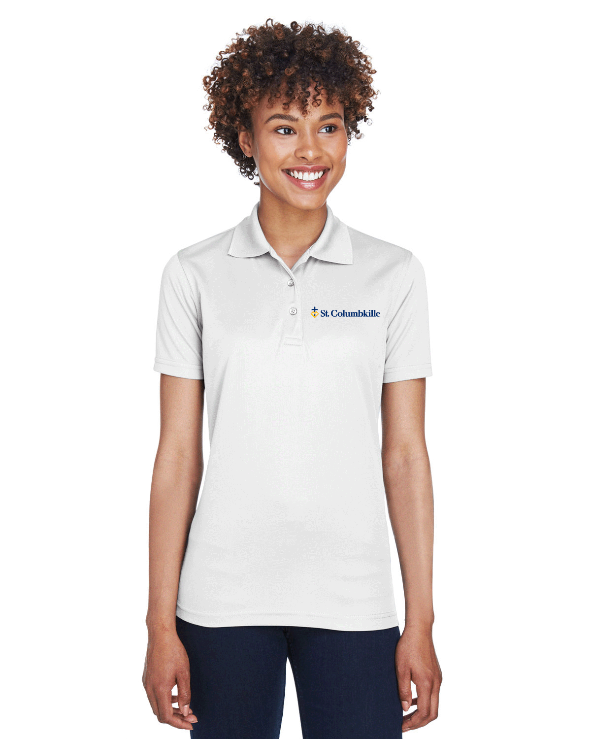 8210L - ST. COLUMBKILLE - Women’s Ultra Club Dri Fit Mesh Polo