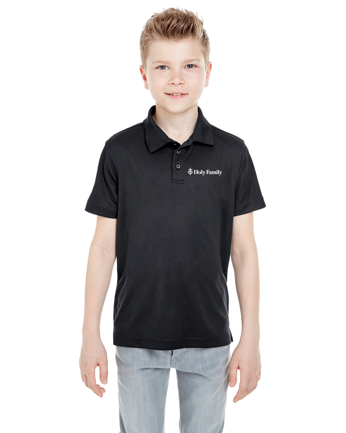 8210Y - HOLY FAMILY - Youth Ultra Club Dri Fit Mesh Polo