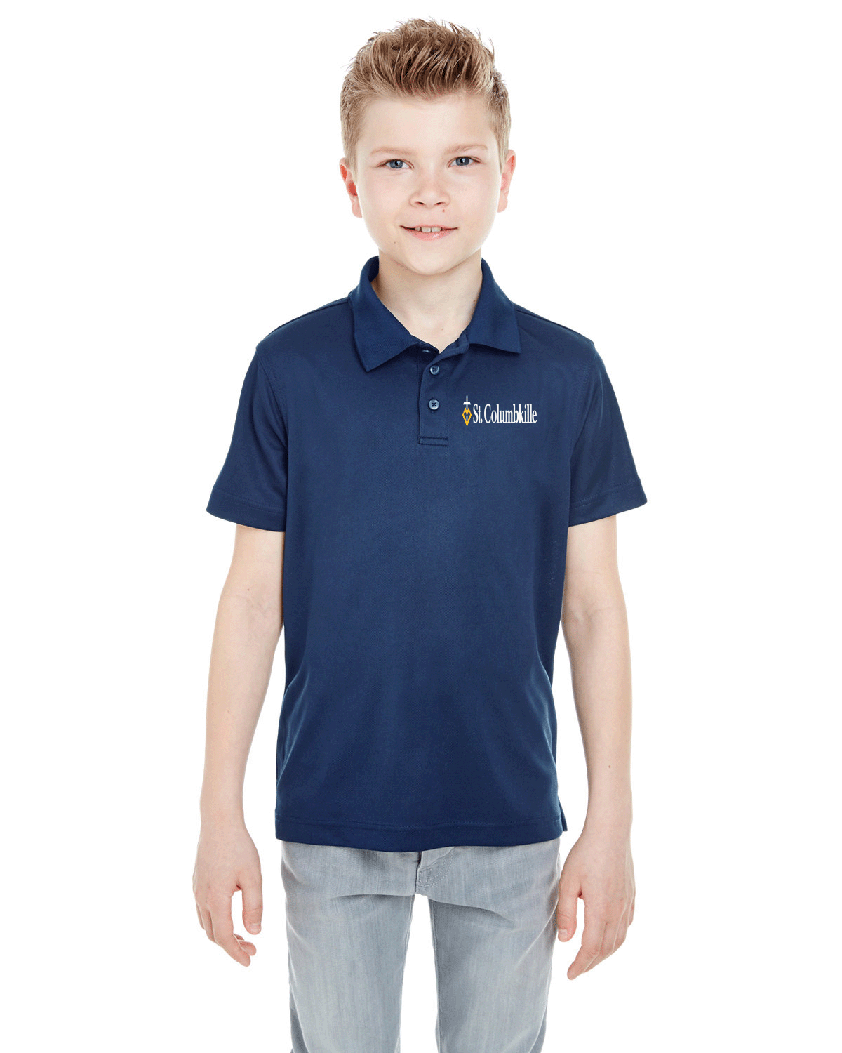 8210Y - ST. COLUMBKILLE - Youth Ultra Club Dri Fit Mesh Polo