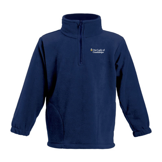 9803K - OUR LADY OF GUADALUPE - Youth Fleece Quarter Zip Pullover