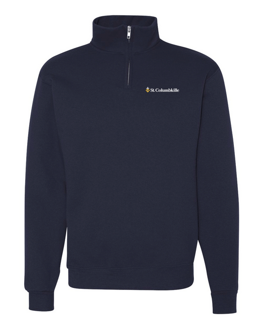 995M - ST. COLUMBKILLE - Adult Jerzees Quarter Zip Sweatshirt